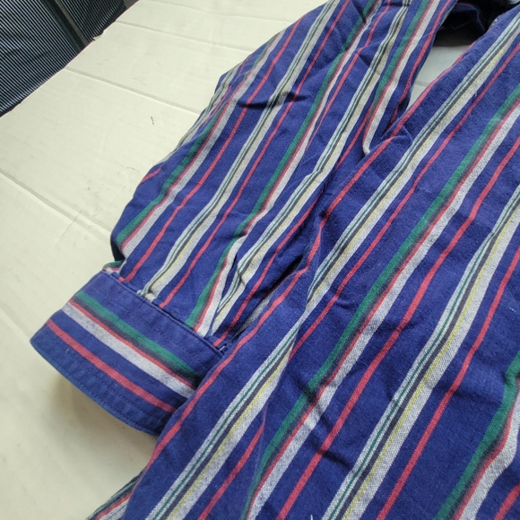 Colors Alexander Julian vintage 90s striped long sleeve button up dress shirt L - Picture 6 of 9